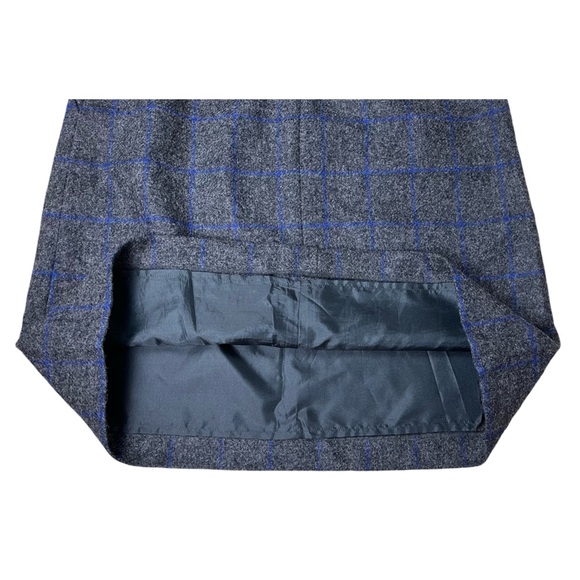 Boden British Tweed Skirt Window Pane Gray Knee length Quiet Luxury Capsule - Picture 4 of 10